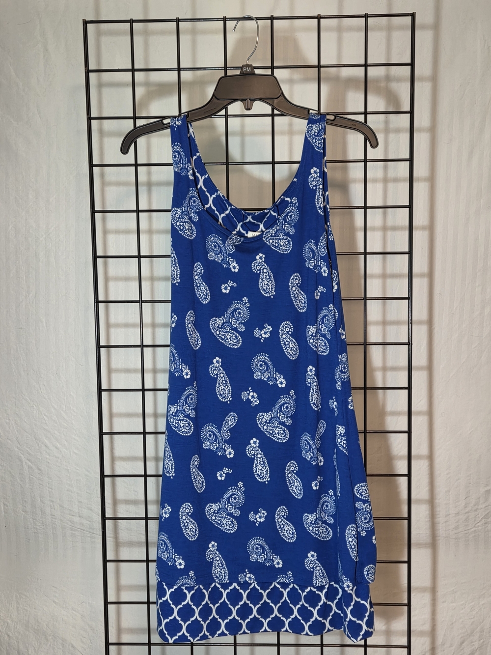 Blue Paisley Tank Dress, Reversavble